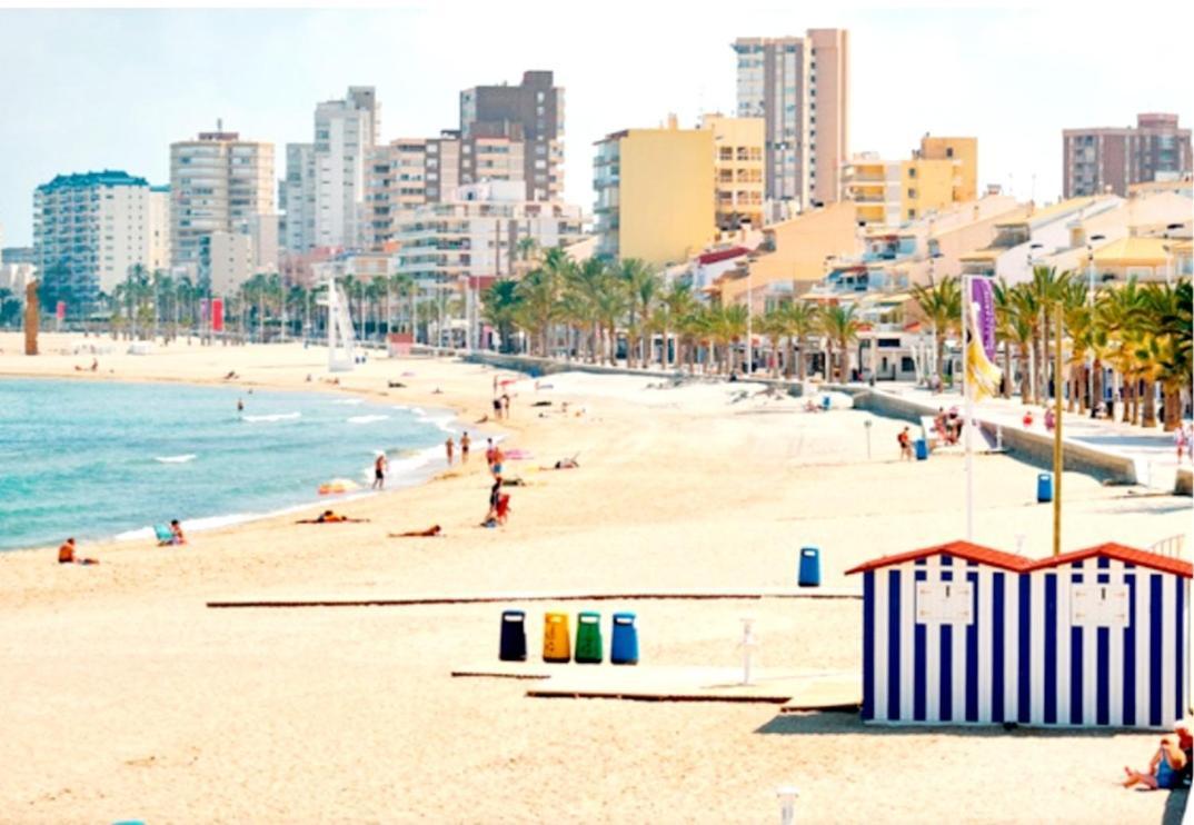 Sunny Duplex In Front Of Campello Beach Ел Кампело Екстериор снимка